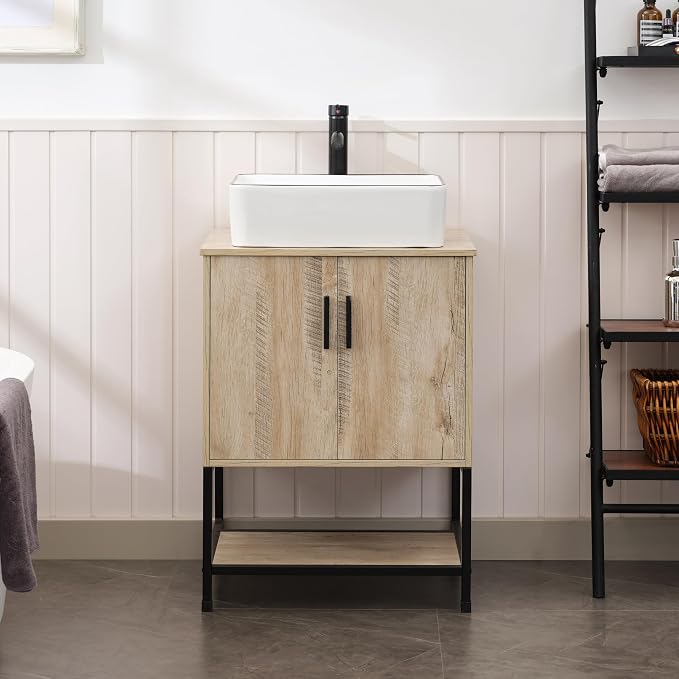 UEV Rustic Oak 24" Bathroom Vanity by YourHomeExcellentVendor
