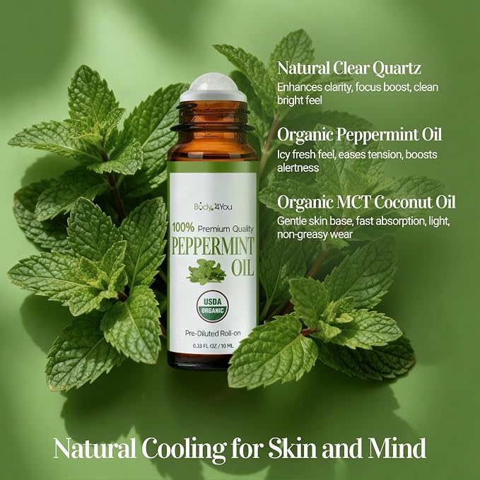 BodyJ4You Peppermint Essential Oil Roll On - Image 6