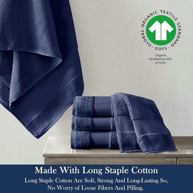 Delara Organic Cotton Luxuriously Plush Bath Towel 20 Piece Set|GOTS & Oeko-TEX - Image 3