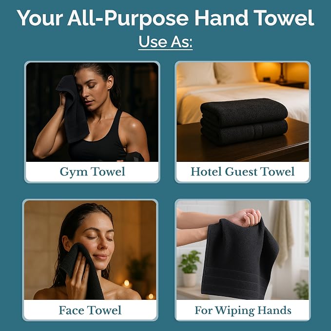 Casa Platino 6 Pack Hand Towels - Image 5
