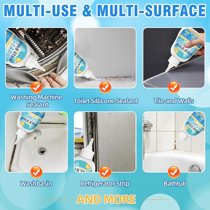 Mold Stain Cleaner Gel, 8 Fl oz Effective Washing Machine Cleaner - Image 4