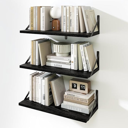 Fun Memories Floating Bookshelves, Decorative Wall Shelf by FunMemories