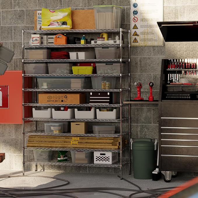 21" Deep x 60" Wide x 86" Height Wire Shelving Kit | 10-Tier | NSF Commercial - Image 5