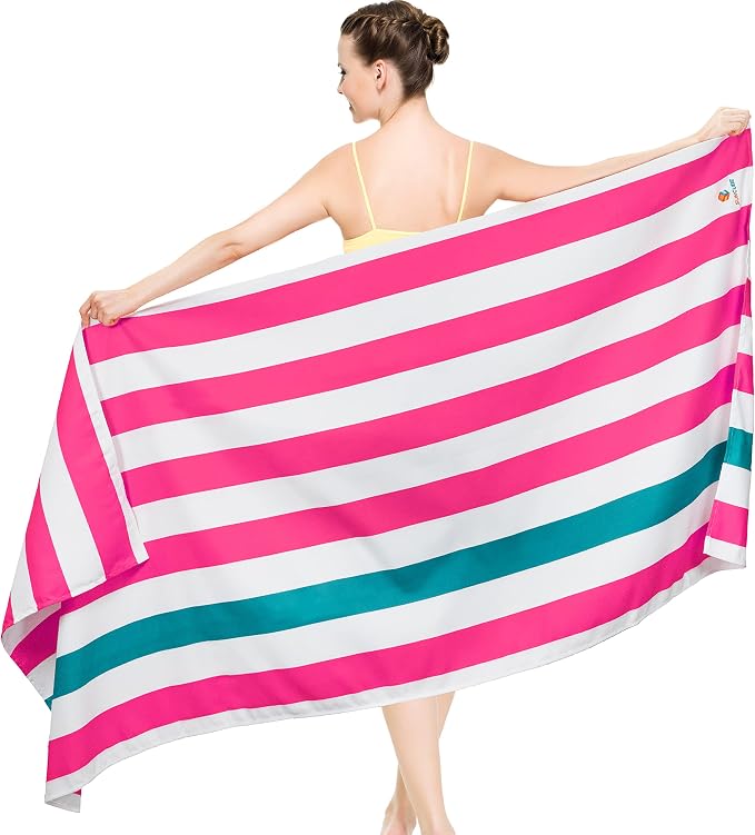 SUN CUBE Microfiber Beach Towel, Quick Dry Sand Free Beach Towel, Lightweight by SUN+CUBE