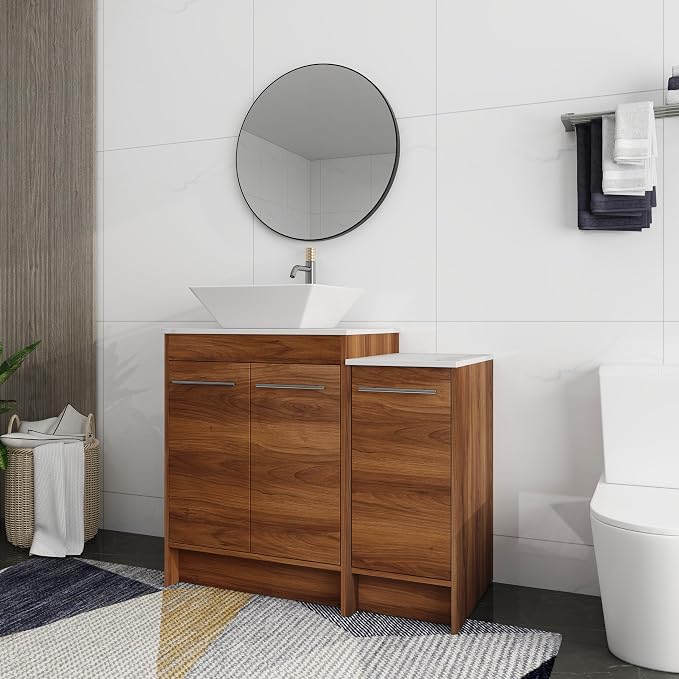 36 Inch Bathroom Vanity with Sink, Mordern Bathroom Vanity, Single Sink - Image 3
