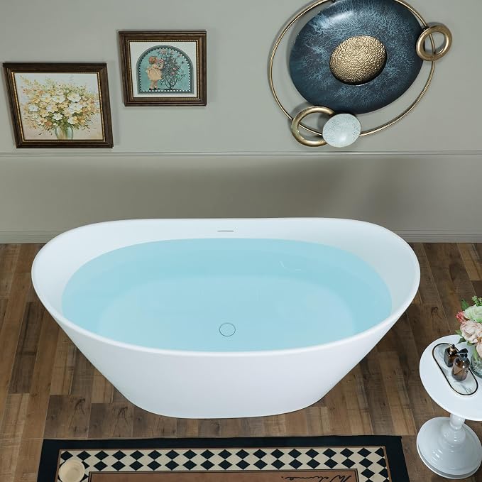 WOODBRIDGE 67 in. x 31.5 in. Stone Resin Luxury Contemporary Solid Surface - Image 4