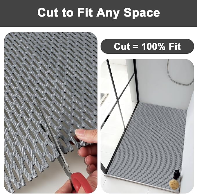 Square Shower Mat: 32"x32" Extra Large Non Slip Shower Mats - Image 6