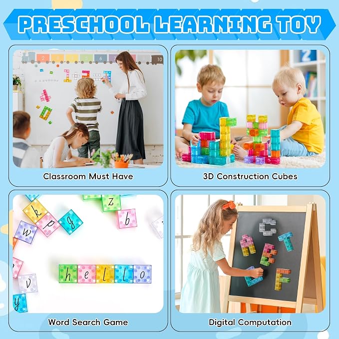 VigorFun Magnetic Blocks Set, Magnet Building Blocks - Image 5