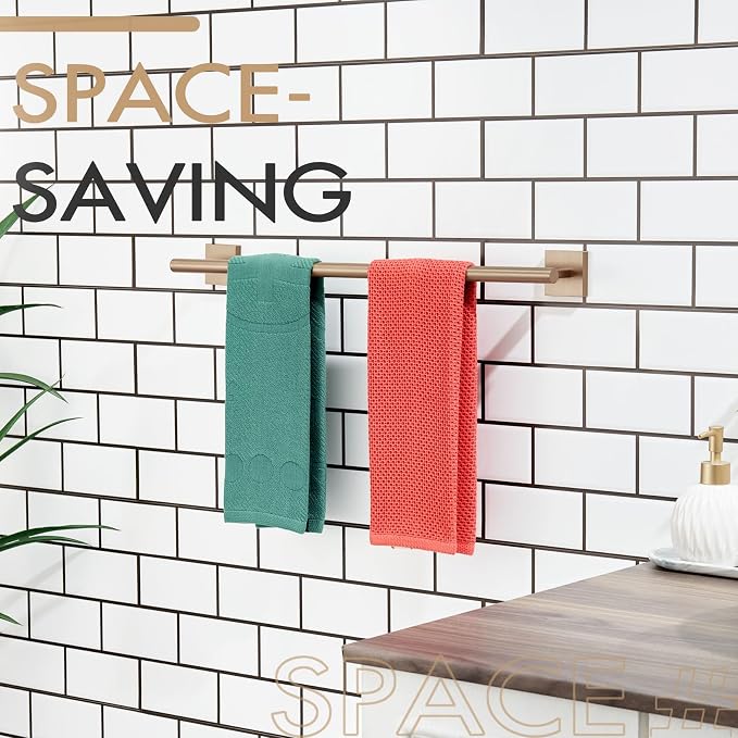 KOKOSIRI Towel Bar Bathroom Towel Holder - Image 11