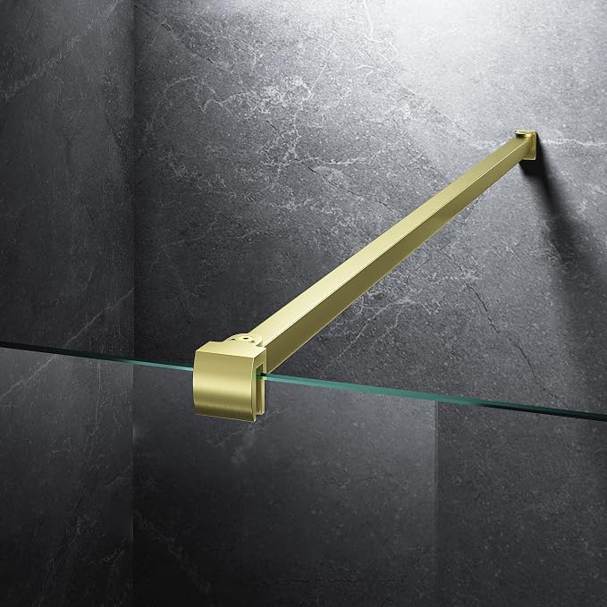 Frameless Shower Door Support Bar, Stainless Steel Wall-to-Glass Support Arm to by Unknown