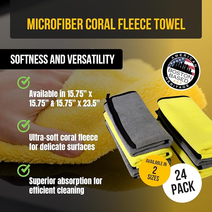 VPD Microfiber Coral Fleece Towels - Image 2