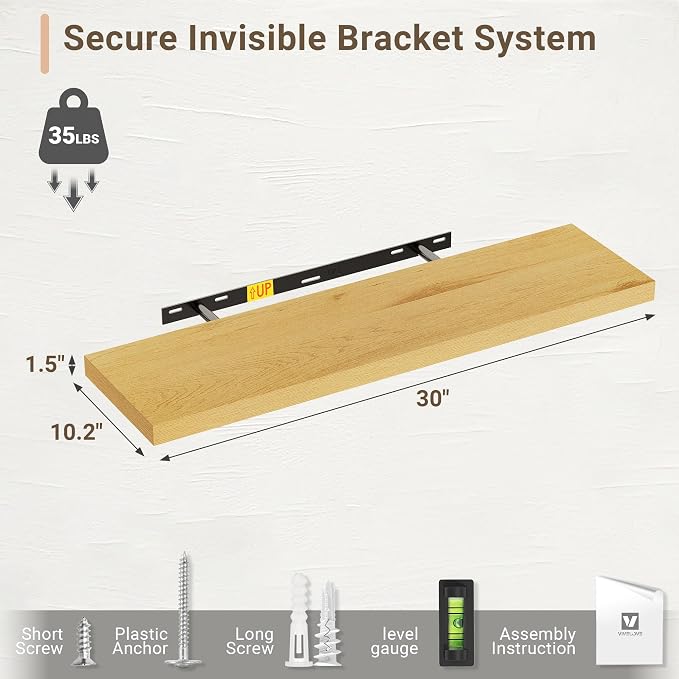 Vivelove 10" Deep Floating Shelves - Image 3