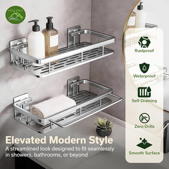 Shower Caddy Adhesive 2Pack - Image 4