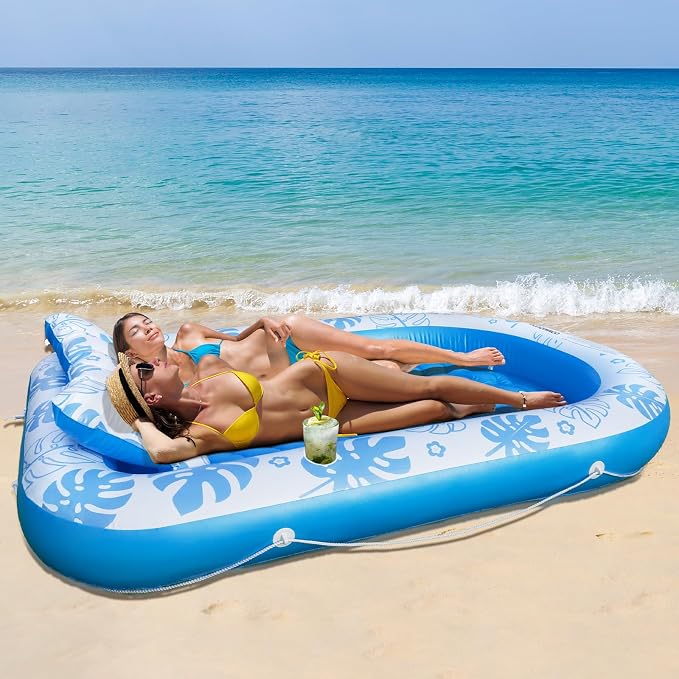 Inflatable Tanning Pool Lounger Float - Image 8