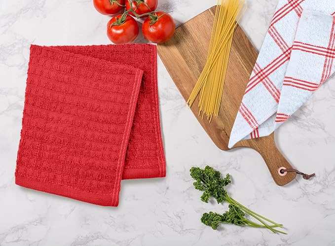 DAN RIVER Premium Dish Cloth 100% Cotton 12 X 12 Inches |Pack of 8|-Ultra Soft - Image 7