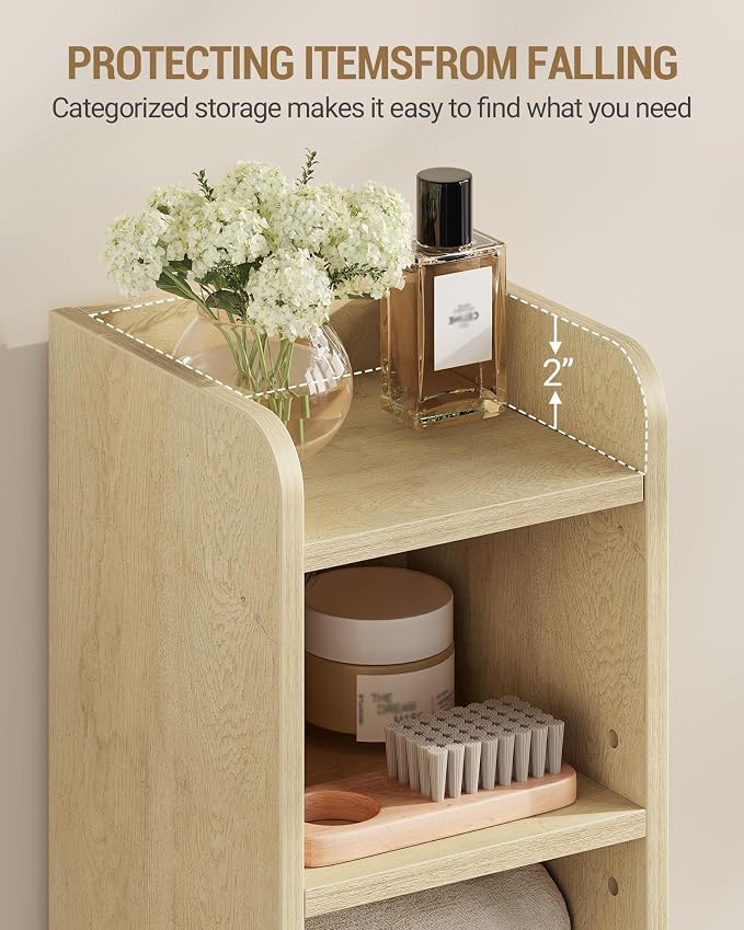 Bathroom Storage Cabinet, Small Corner Floor Cabinet - Image 6