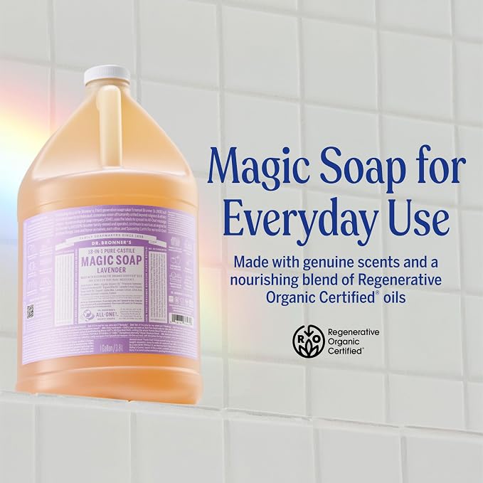 Dr. Bronner's Pure-Castile Magic Soap Liquid – Made - Image 2