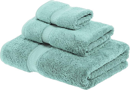 Superior Egyptian Cotton Pile 3 Piece Towel Set, Includes 1 Bath, 1 Hand by SUPERIOR