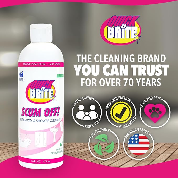Quick 'n Brite Scum Off Shower Cleaner - Image 6