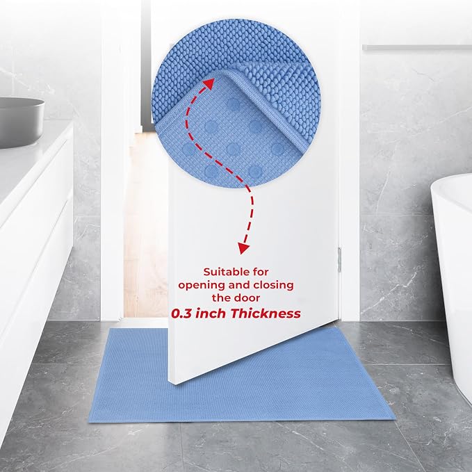 American Soft Linen Bath Rug, 17 in 24 in 100% Cotton Bath Mats Rugs - Image 7