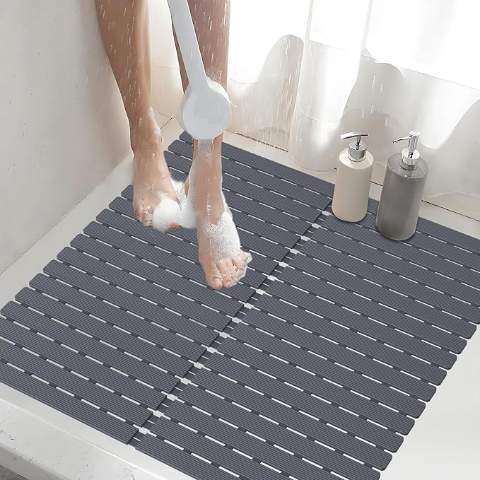 ​Shower Mat Non-Slip Bath Mat for Tub and Shower Stall, 200+ Suction Cups by BYTANA