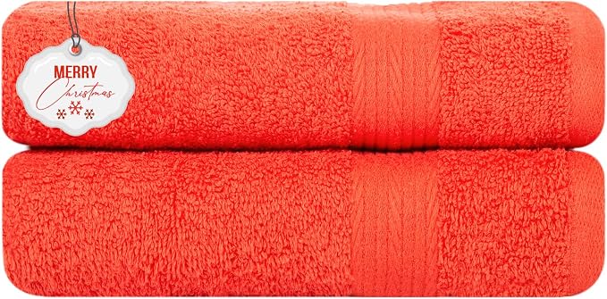 Ample Decor Bathroom Set of 2 Hand Towel 18 X 28 Inch 600 GSM 100% Cotton by AmpleDecor