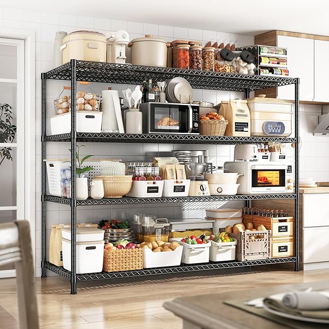 2500 LBS Shelf Storage Shelves 68.1" W Wire Shelving Unit, Garage Shelving - Image 2