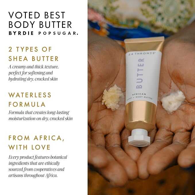 54 Thrones African Beauty Shea Butter, Intensive Dry Skin Support, Moisturizing - Image 4