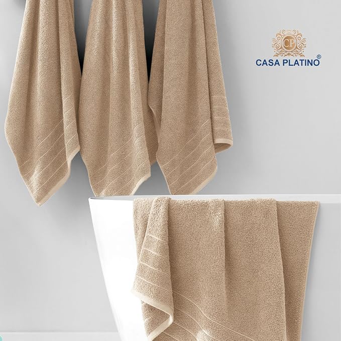 Casa Platino 100% Mercerized Cotton Bathroom Towel Set - Image 3