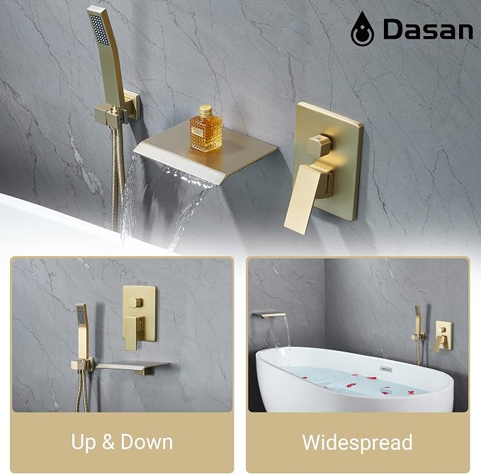 Upgraded Wall Mount Tub Filler Faucet - Image 3