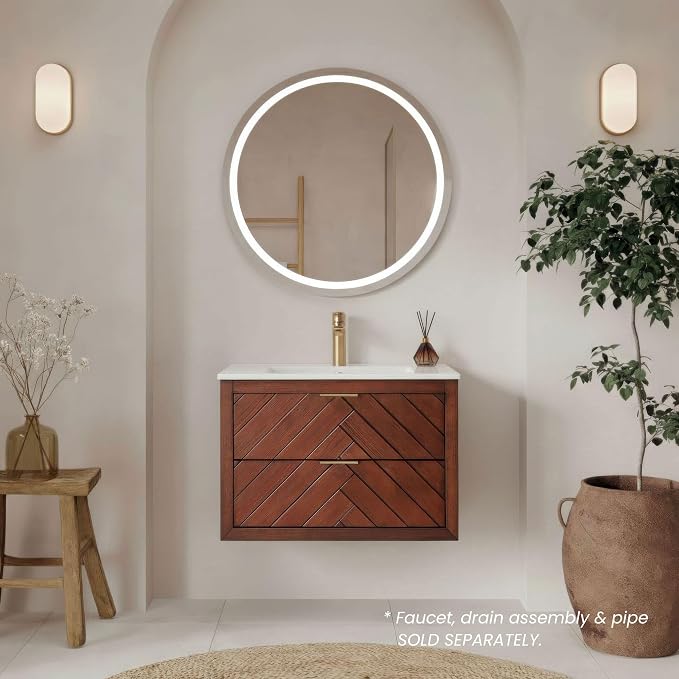 30 in. Wall Mounted Bathroom Vanity - Image 4