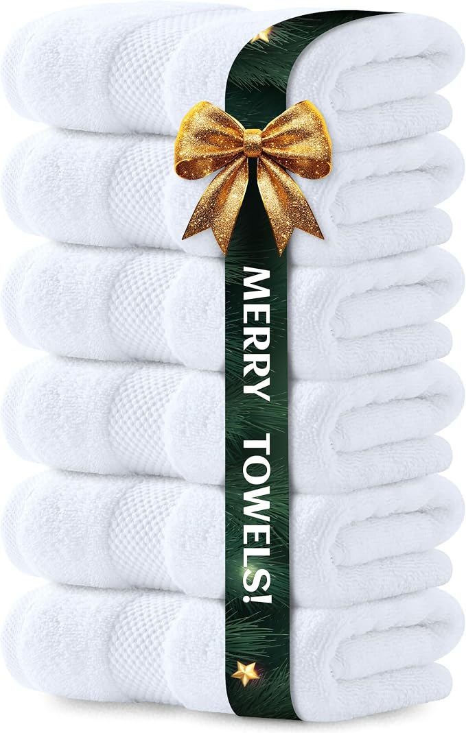 Luxury White Hand Towels by WhiteClassic