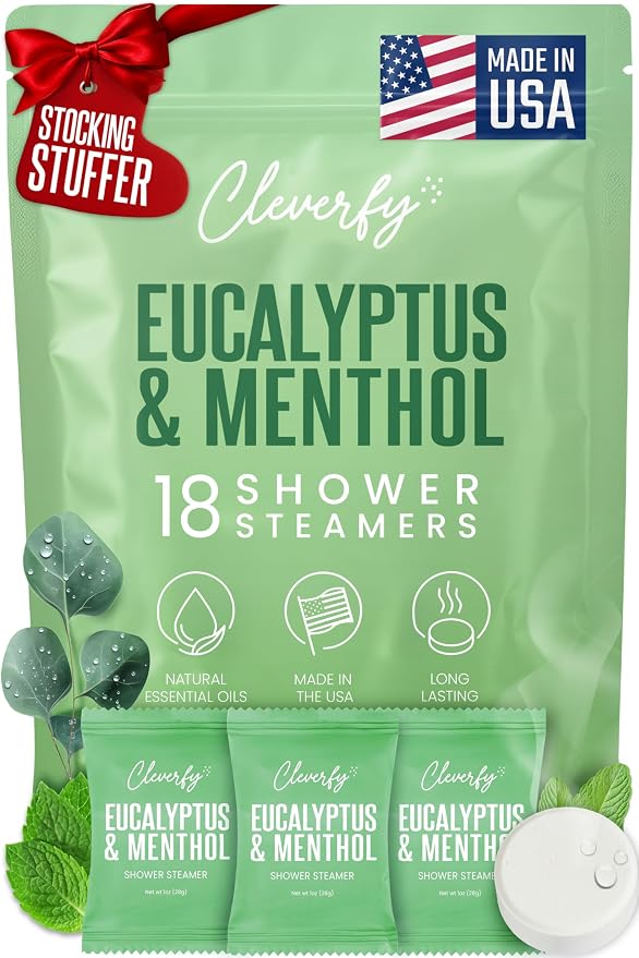 Cleverfy Eucalyptus for Shower Steamers Aromatherapy – Stocking Stuffers for by Cleverfy