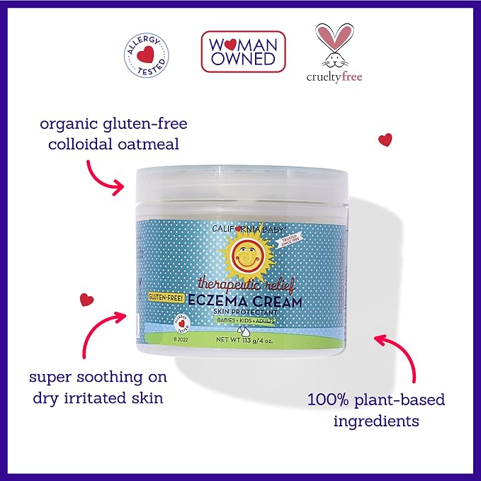 California Baby Eczema Cream | Steroid-Free Eczema Treatment | Colloidal - Image 3