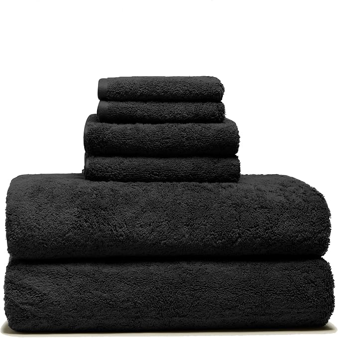 Italic Ultraplush Luxe 6 Piece Towel Set – 2 Bath Sheets, 2 Hand Towels by Italic