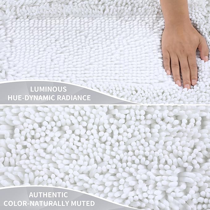 Yimobra Long Bathroom Rugs Runner 60x24 Inch, Extra Thick Soft Absorbent - Image 3