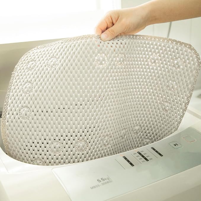 Bathtub Mat Non Slip Ivory 36” X 17” Shower Mat Soft Foam Bath Mats - Image 8