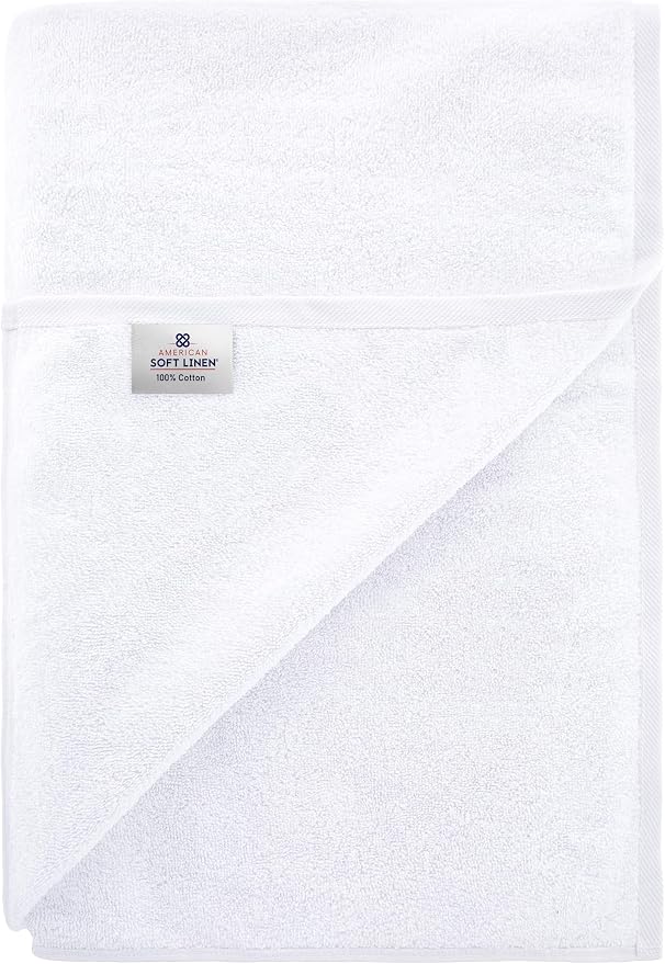 American Soft Linen Oversized Bath Sheet 40x80 Extra Large - Image 6