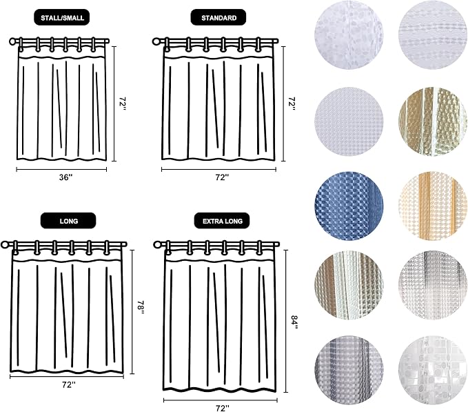 NTBAY EVA Clear Shower Curtain - Image 4