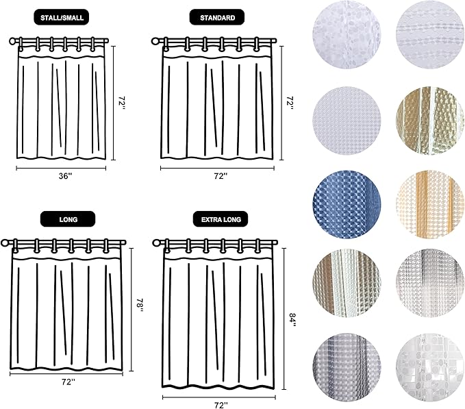 NTBAY EVA Clear Shower Curtain - Image 2