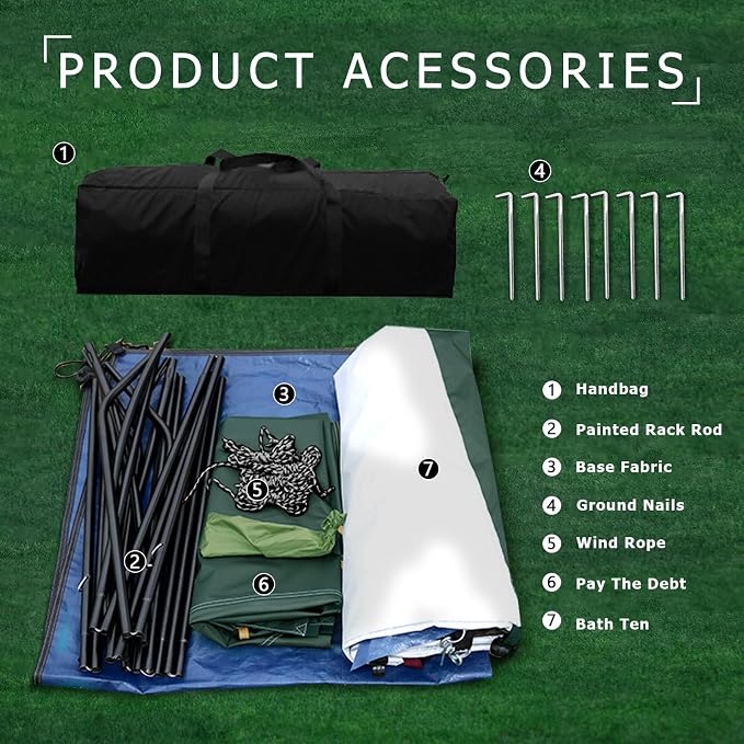 Camping Tent Shower Tent, Outdoor Changing - Image 6