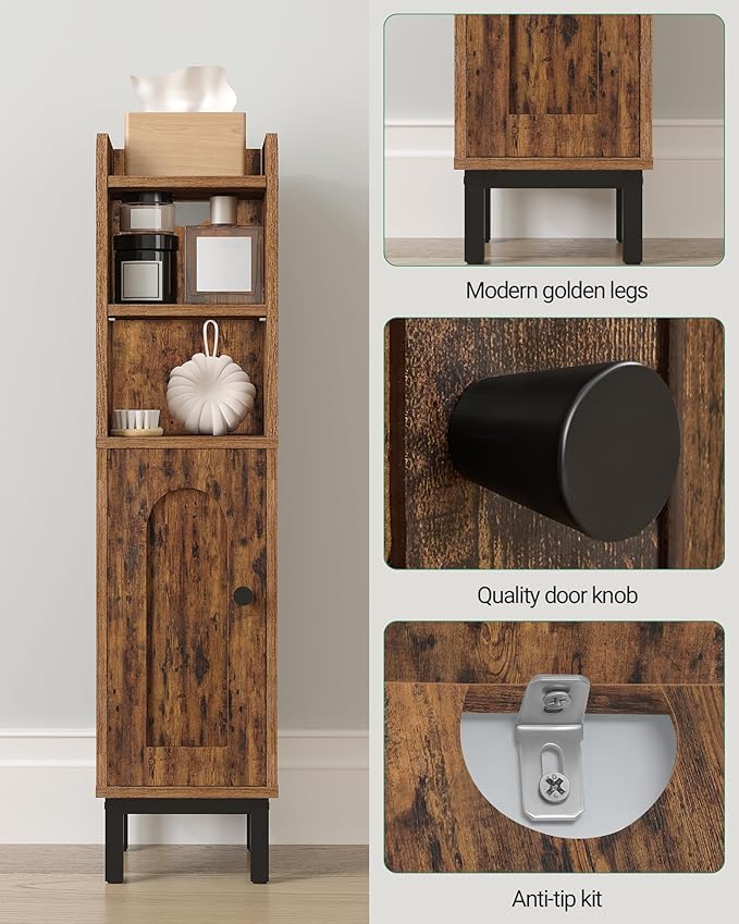 Bathroom Storage Cabinet, Small Corner Floor Cabinet - Image 6