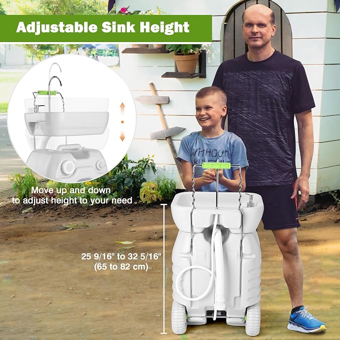 Yescom 45L Portable Sink Hand Wash Station - Image 5