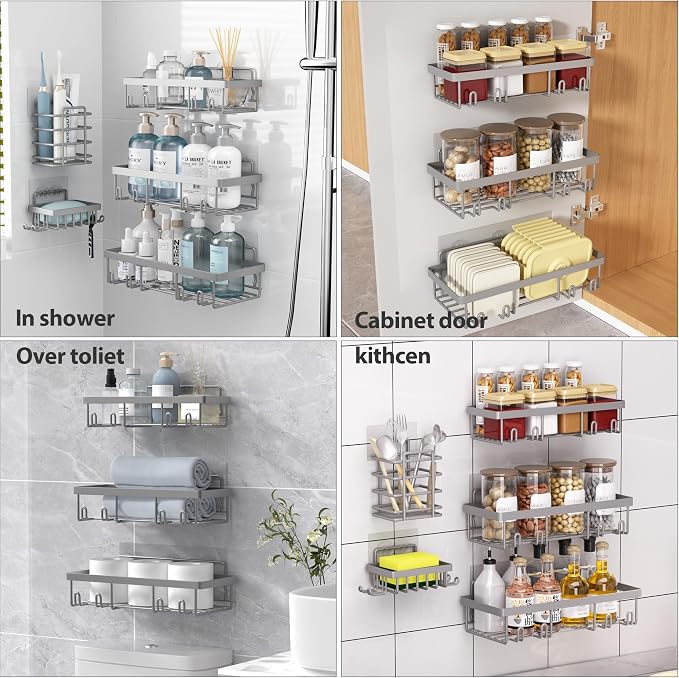 10 Pack Shower Caddy Organizer Rack Shelf - Image 6