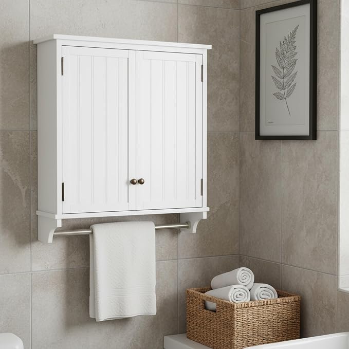 Dover 27” x 29” Wall Mounted Bathroom Storage Cabinet by AlaterreFurniture