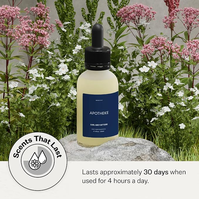 Apotheke Scent Tower Aromatherapy Diffuser Fragrance Refill, Earl Grey Bitters - Image 4