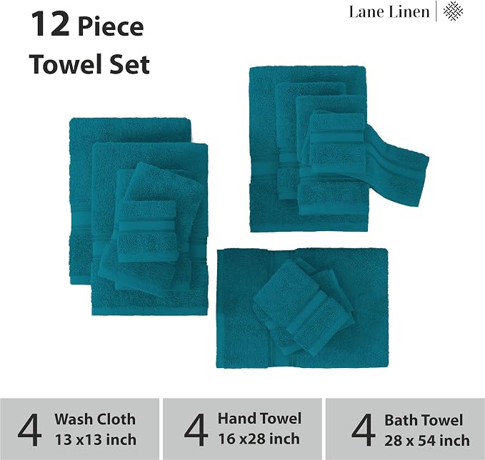 LANE LINEN Luxury Bath Towels Set - Image 3