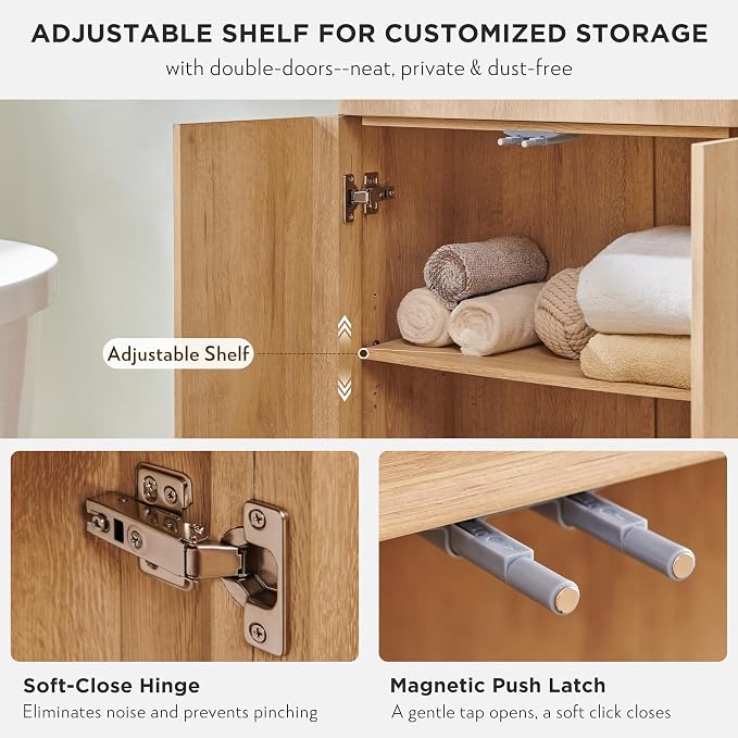 ACCOHOHO Modern Minimalist Bathroom Cabinet - Image 4