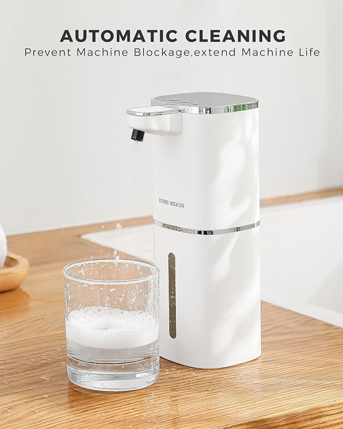 Automatic Foaming Soap Dispenser, 12.8oz Rechargeable, Adjustable Foam Levels - Image 6