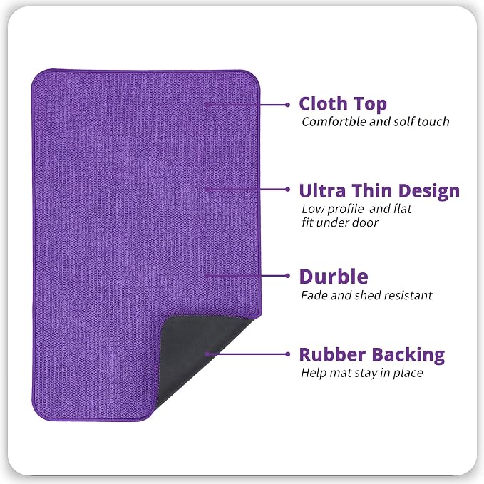 Bathroom Rugs Set 2 Pieces, Thin Bathroom Mats, Toilet Rugs, Quick Dry - Image 2